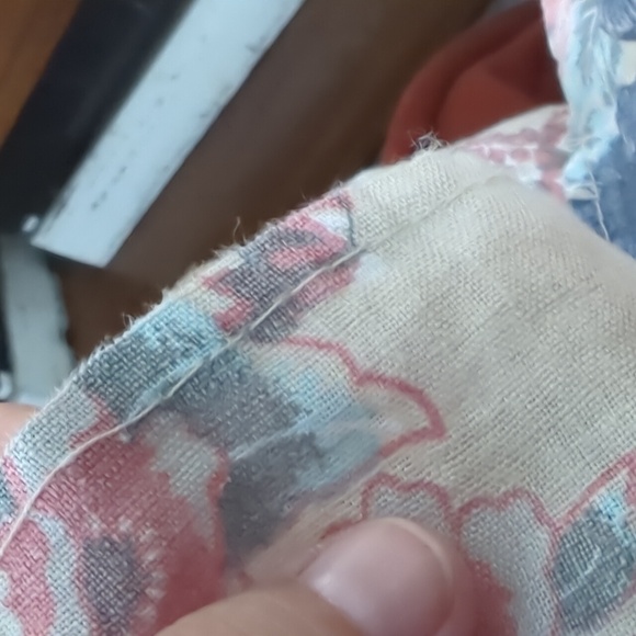 Lungo L'Arno, made in Italy, Floral Linen Dress, with 3/4 sleeves. Size 2X. GUC. - Picture 14 of 15